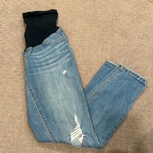 Distressed Maternity Skinny Jeans